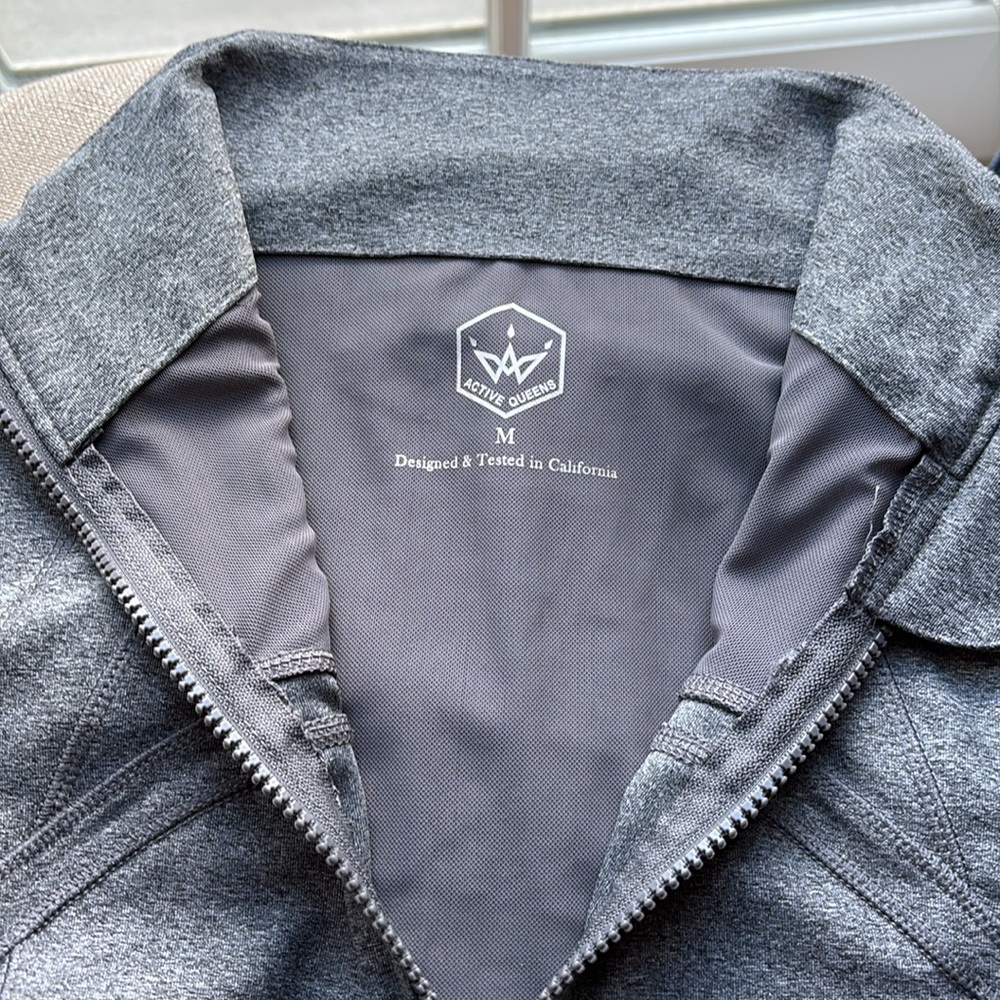 Gray Women's Zip-Front Jacket - Picture 3 of 5